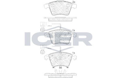Brake Pad Set  VW