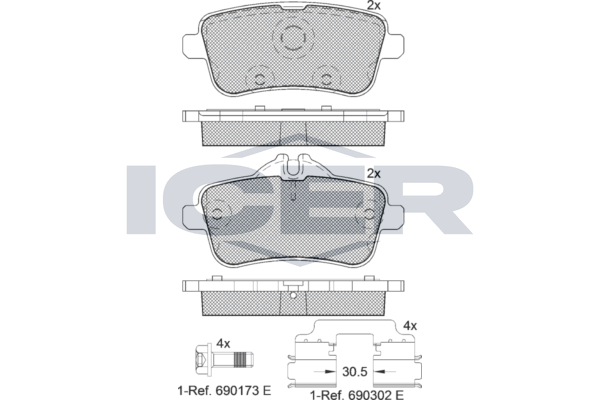 Brake pad, origin Spain