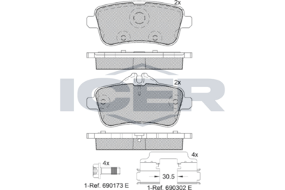 Brake pad, origin Spain