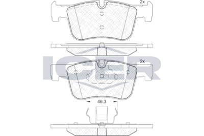 Front - Brake Pad - Icer Bmw 1 (F20) 118