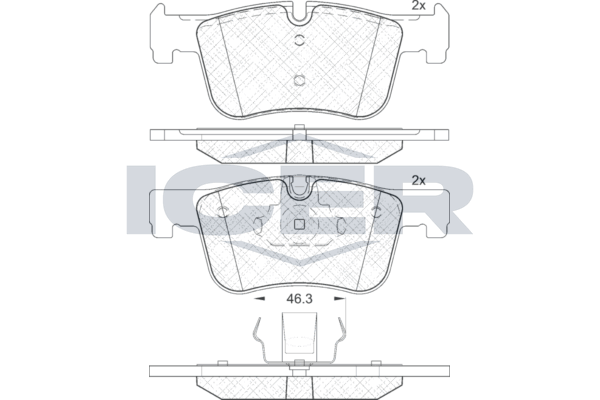 Front - Brake Pad - Icer Bmw 1 (F20) 118