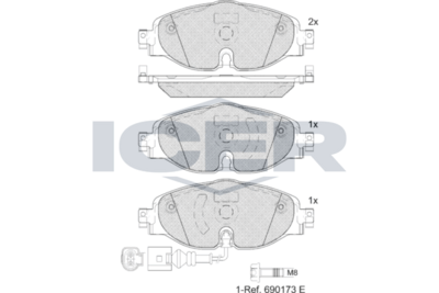 Brake Pad Set AUDI