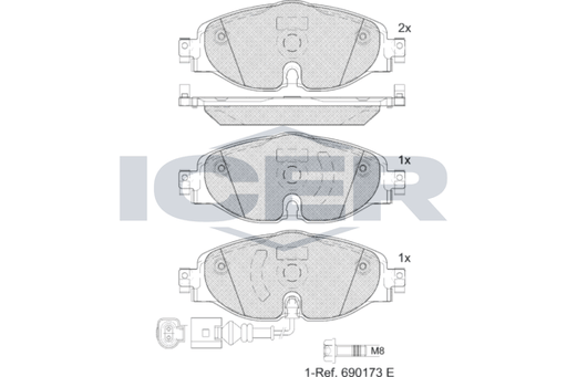 Brake Pad Set AUDI