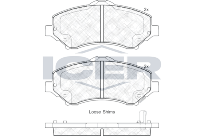 Front - Brake Pad - Icer Chrysler Town &