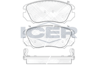 Front - Brake Pad - Icer Opel Insignia A