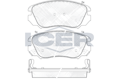 Front - Brake Pad - Icer Opel Insignia A