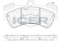 Brake Pad Set Front Icer Vw Touareg