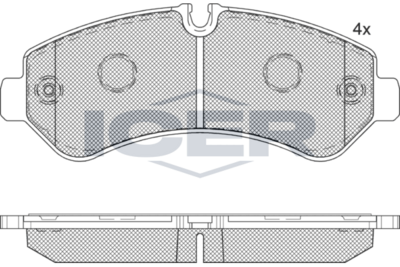 Brake Pad Set MERCEDES-BENZ