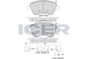 Brake pads FORD