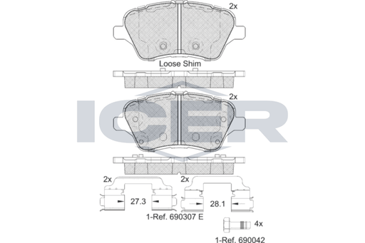 Brake pads FORD