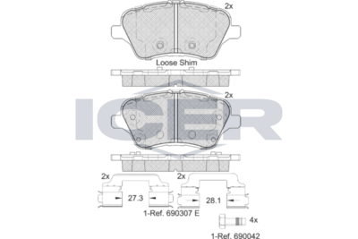 Brake pads FORD