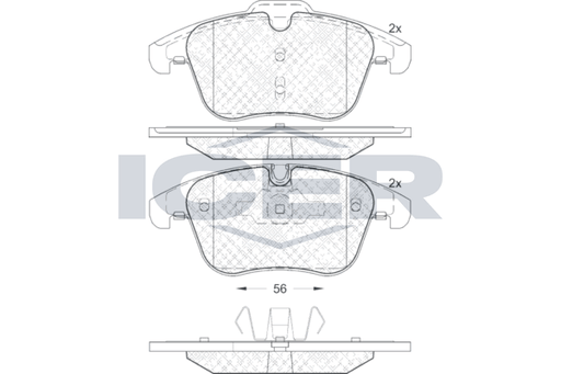 Brake Pad Set, disc brake (Braking System)