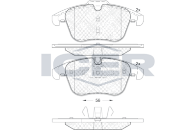 Brake Pad Set, disc brake (Braking System)