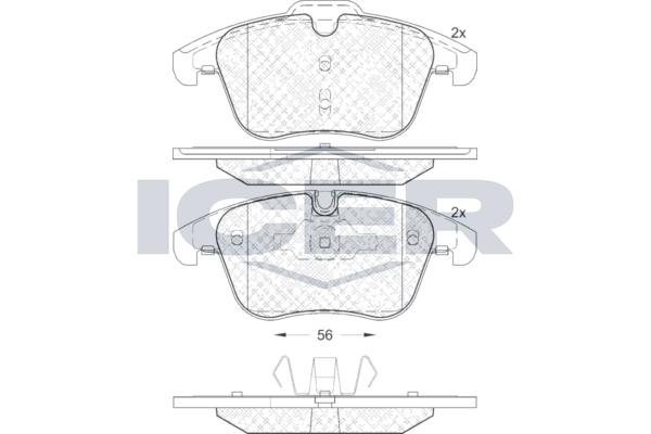 Brake Pad Set ICER