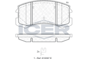 Front - Brake Pad - Icer - Mitsubishi Co