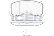 Front - Brake Pad - Icer - Mitsubishi Co