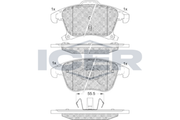 Brake Pad Set Front Icer Ford Fusion