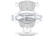 Brake Pad Set Front Icer Ford Fusion