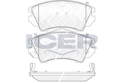 Front - Brake Pad - Icer Chevrolet Malib