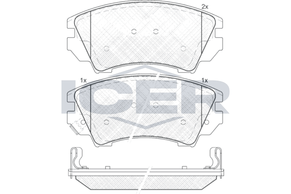 Front - Brake Pad - Icer Chevrolet Malib
