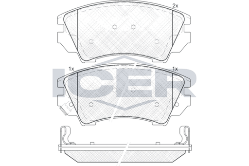 Front - Brake Pad - Icer Chevrolet Malib