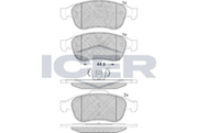 Front Brake Pad Set Icer Renault Duster