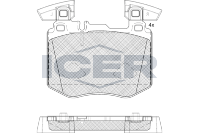 Brake Pad Set ICER