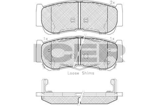 Brake Pad Set, disc brake (Braking System)