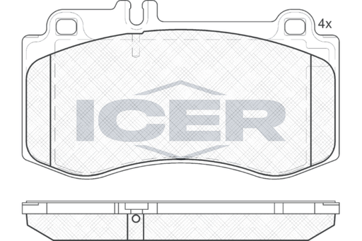 Front Brake Pad Icer Mercedes-Benz