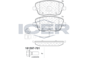 Brake Pad Front Axle Skoda Icer