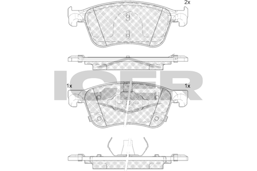 Brake Pad Set, disc brake (Braking System)