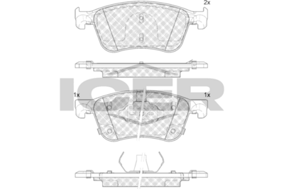 Brake Pad Set, disc brake (Braking System)