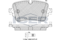 Brake Pad Rear Axle Audi Icer