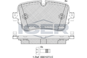 Brake Pad Rear Axle Audi Icer