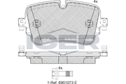 Brake Pad Rear Axle Audi Icer