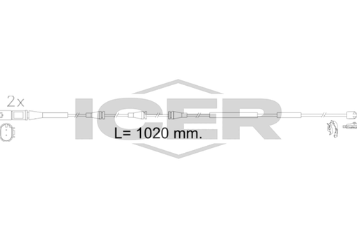 Warning Contact, brake pad wear (Braking System)