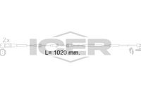Warning Contact, brake pad wear (Braking System)