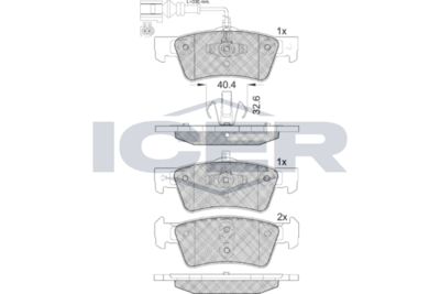 Rear - Brake Pad - Icer - Vw Multivan Bu