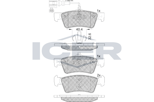 Brake Pad Set, disc brake (Braking System)