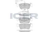 Rear - Brake Pad - Icer - Vw Multivan Bu