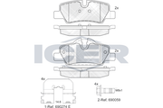 Front Brake Pad Icer Mini (F55)