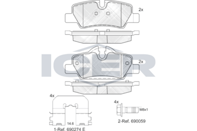 Front Brake Pad Icer Mini (F55)