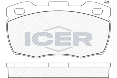 Brake Pad Set ICER