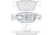 Front - Brake Pad - Icer - Mercedes-Benz