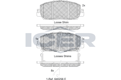 Brake Pad Set ICER