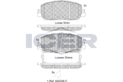 Brake Pad Set ICER