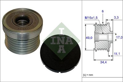 Alternator Freewheel Clutch