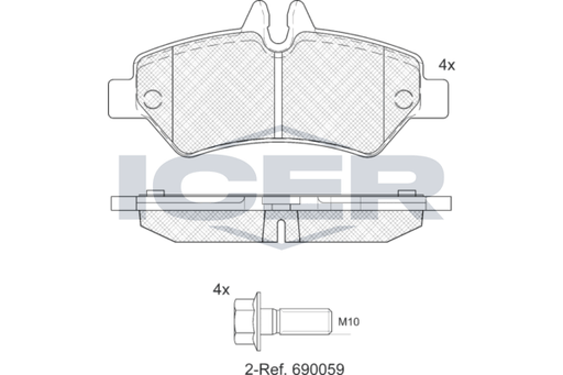 Brake Pad Set VW
