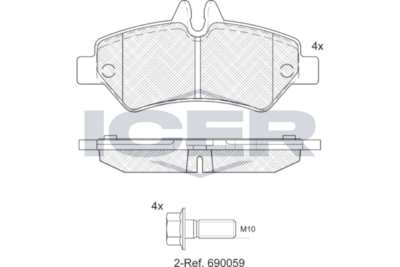 Brake Pad Set VW