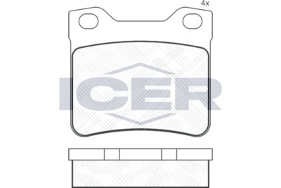 Brake Pad Set ICER
